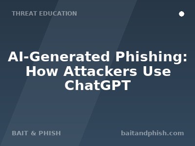 AI-Generated Phishing: How Attackers Use ChatGPT