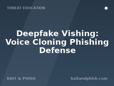 Deepfake Vishing: Voice Cloning Phishing Defense