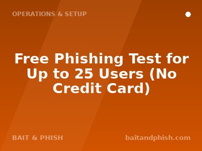 Free Phishing Test for Up to 25 Users (No Credit Card)