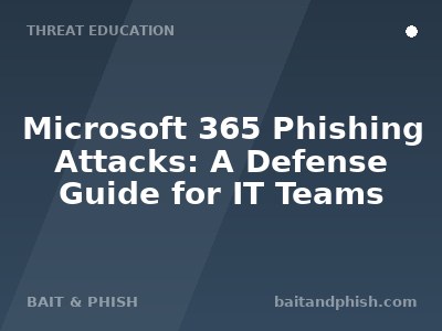 Microsoft 365 Phishing Attacks: A Defense Guide for IT Teams