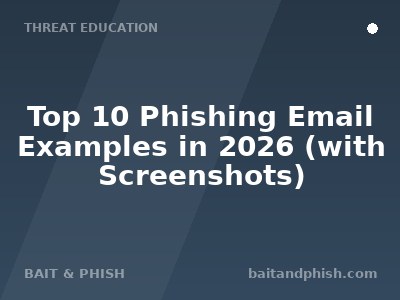 Top 10 Phishing Email Examples in 2026 (with Screenshots)