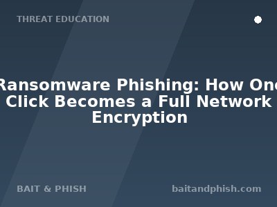 Ransomware Phishing: How One Click Becomes a Full Network Encryption