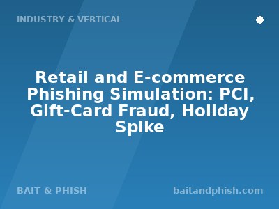 Retail and E-commerce Phishing Simulation: PCI, Gift-Card Fraud, Holiday Spike